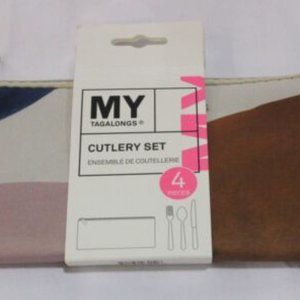 My Tagalongs, 4 piece reusable cutlery set-Brand New!